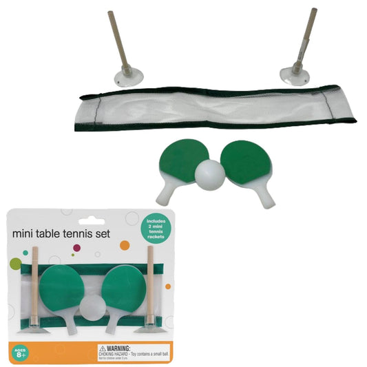 Mini Tabletop Ping Pong Set, Desktop Table Tennis Set with 2 Mini Tennis Rackets