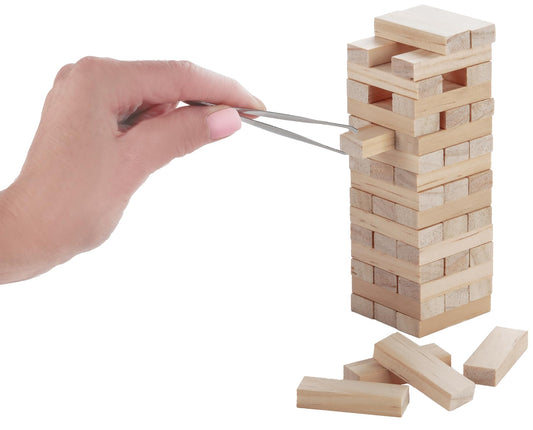 Finger Mini Wooden Topple Tower - Learning Tower Game