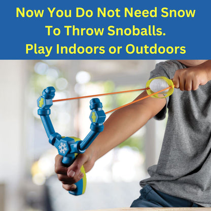 Indoor Snowball Slingshot Indoor - Sling Shot for Kids - Boy Gifts Slingshot Toy with 3 Plush Soft Fake Snow Balls