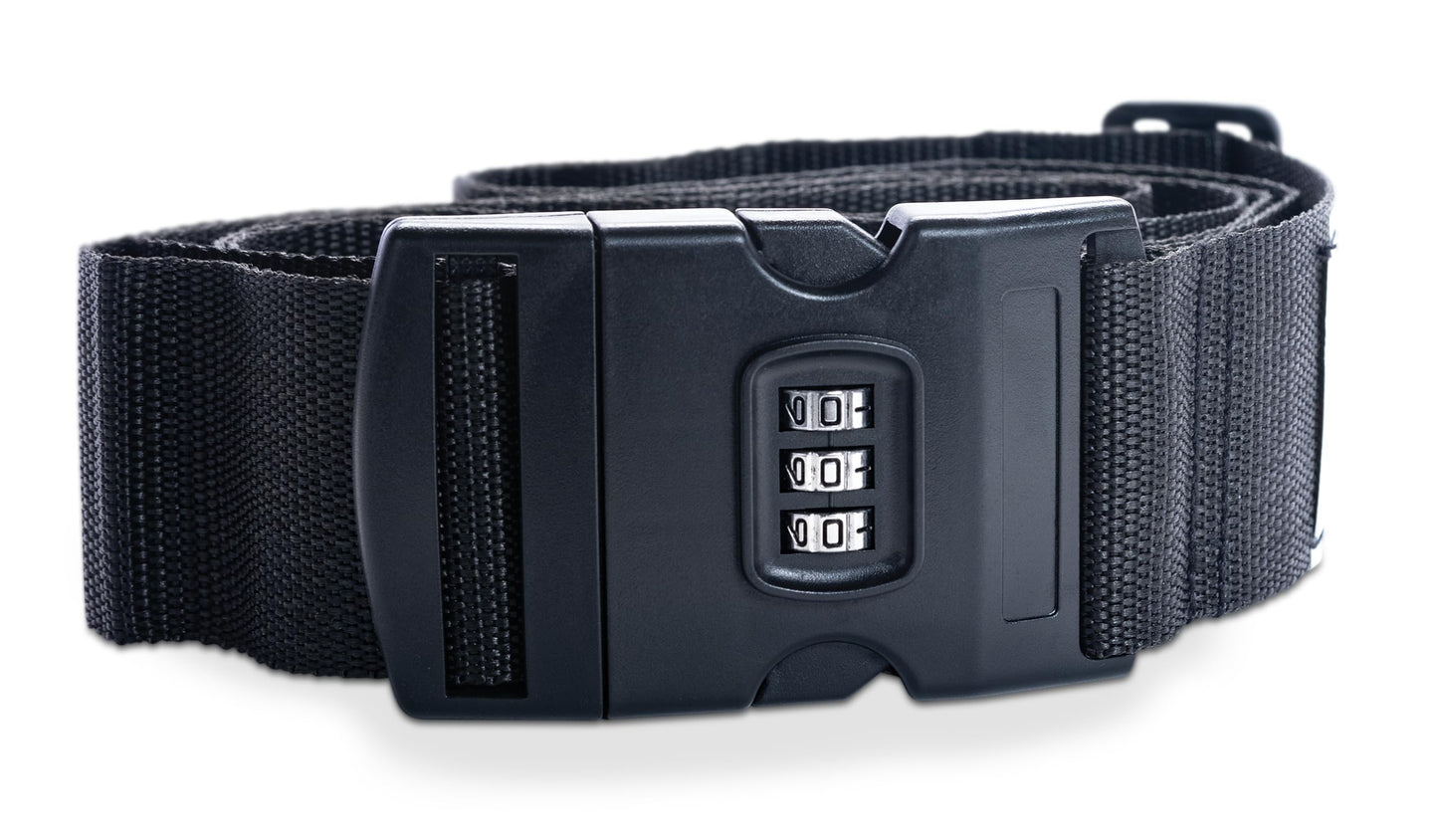 Luggage Straps with 3 Digit Resettable Combination Lock