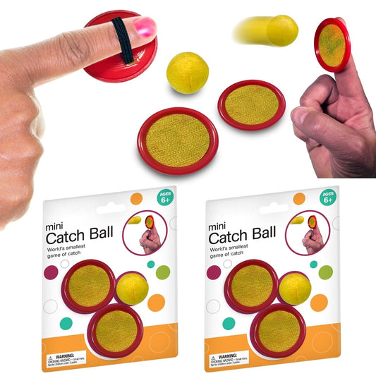 2 Cards - Finger Mini Catch Ball (4 Catchers & 2 Balls