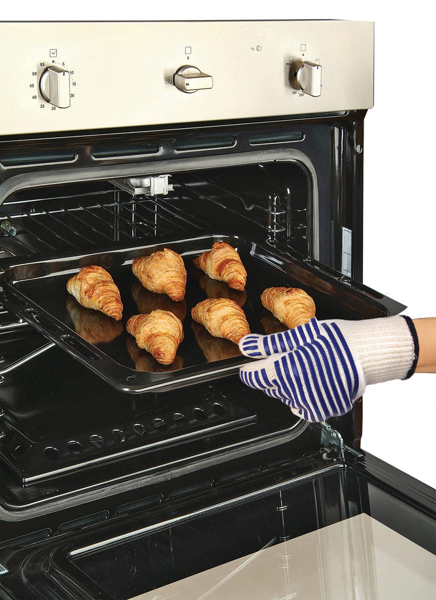 Oven Gloves with Fingers - Hot Gloves for Cooking Protects Your Hand from Flames