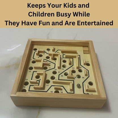 Wooden Labyrinth Board Game - Perfect for A Long Car Ride