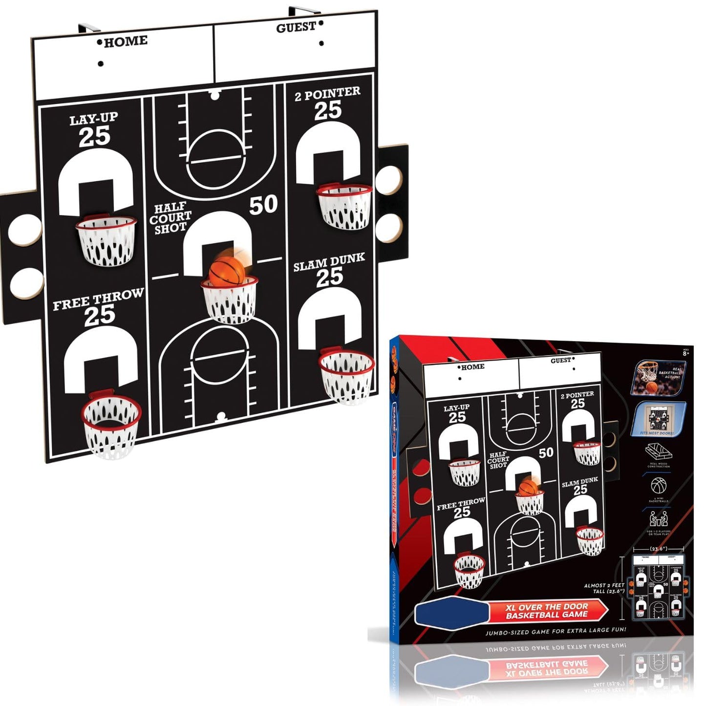 Large Size Over The Door Basketball Game - Basketball Hoop Indoor, Basketball Accessories