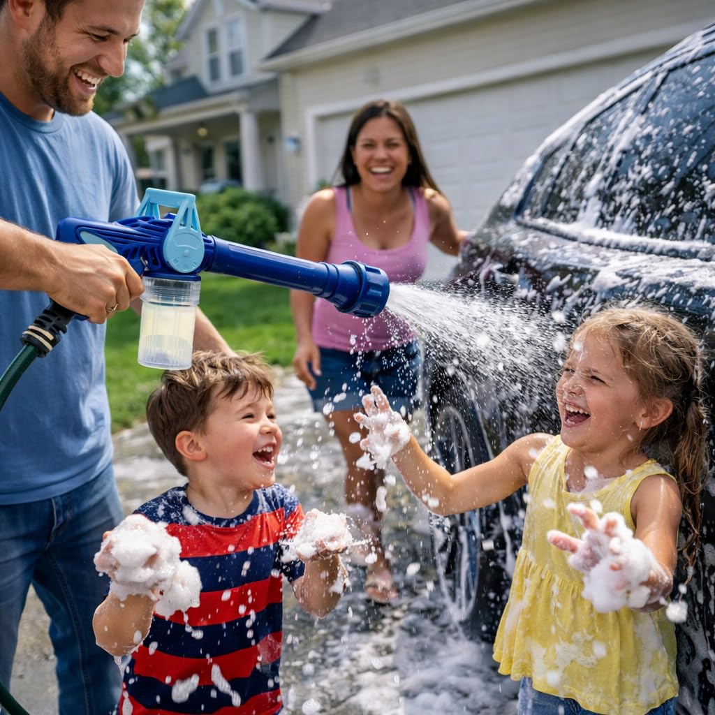 Car Wash Water Spray Cannon (reservoir hold 2.7 Fl Oz of detergent)