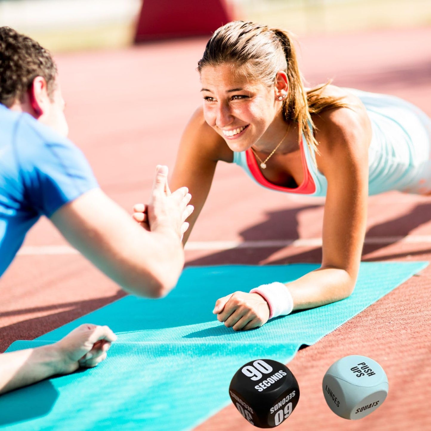 Exercise Dice for Workouts - 2 pcs Fitness Dice Pair, Ideal for Travel Workout Equipment and Workout Accessories