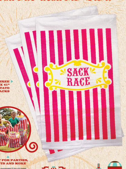 Sack Race Bags for Kids and Adults 3 Pcs Set Great for Outdoor Games, Kids Activities Potato Sack Race Bags for Kids