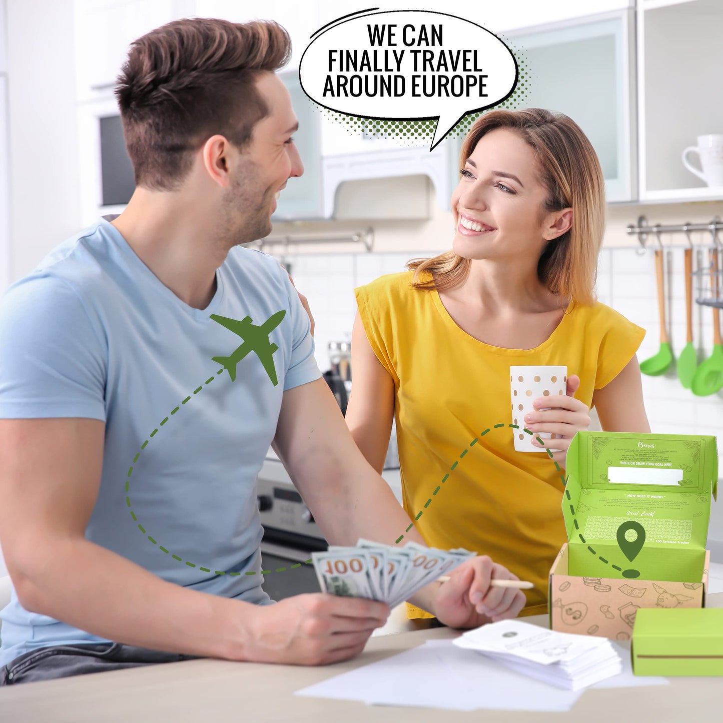 100 Envelope Money Savings Challenge Box