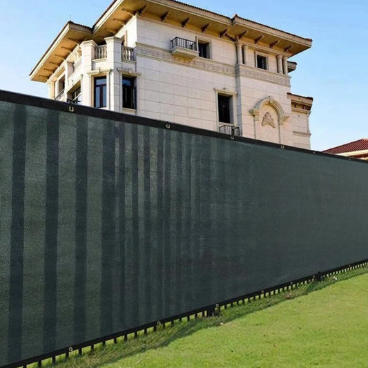 Green Fence Privacy Screen Outdoor Patio-70 High x 600 Long Cost Effective and Durable Mesh Screen Fence Covering with Grommets