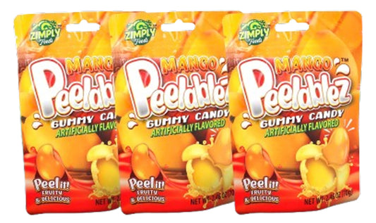 3 Pack Peelablez Candy Pouch - MANGO