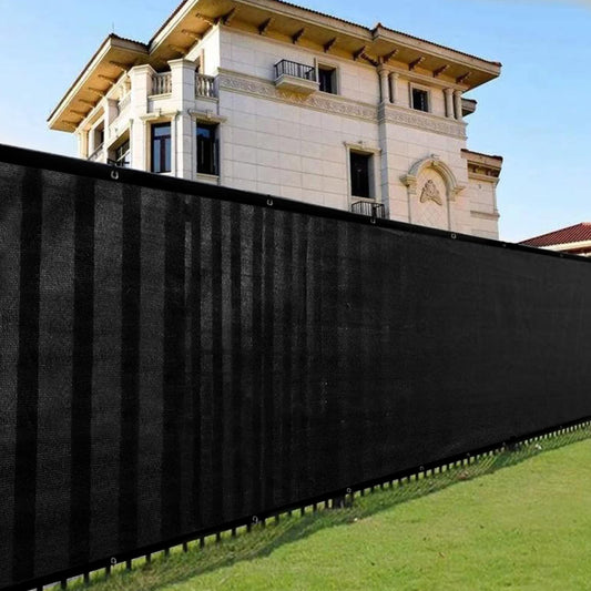 Black Fence Privacy Screen Outdoor Patio Balcony