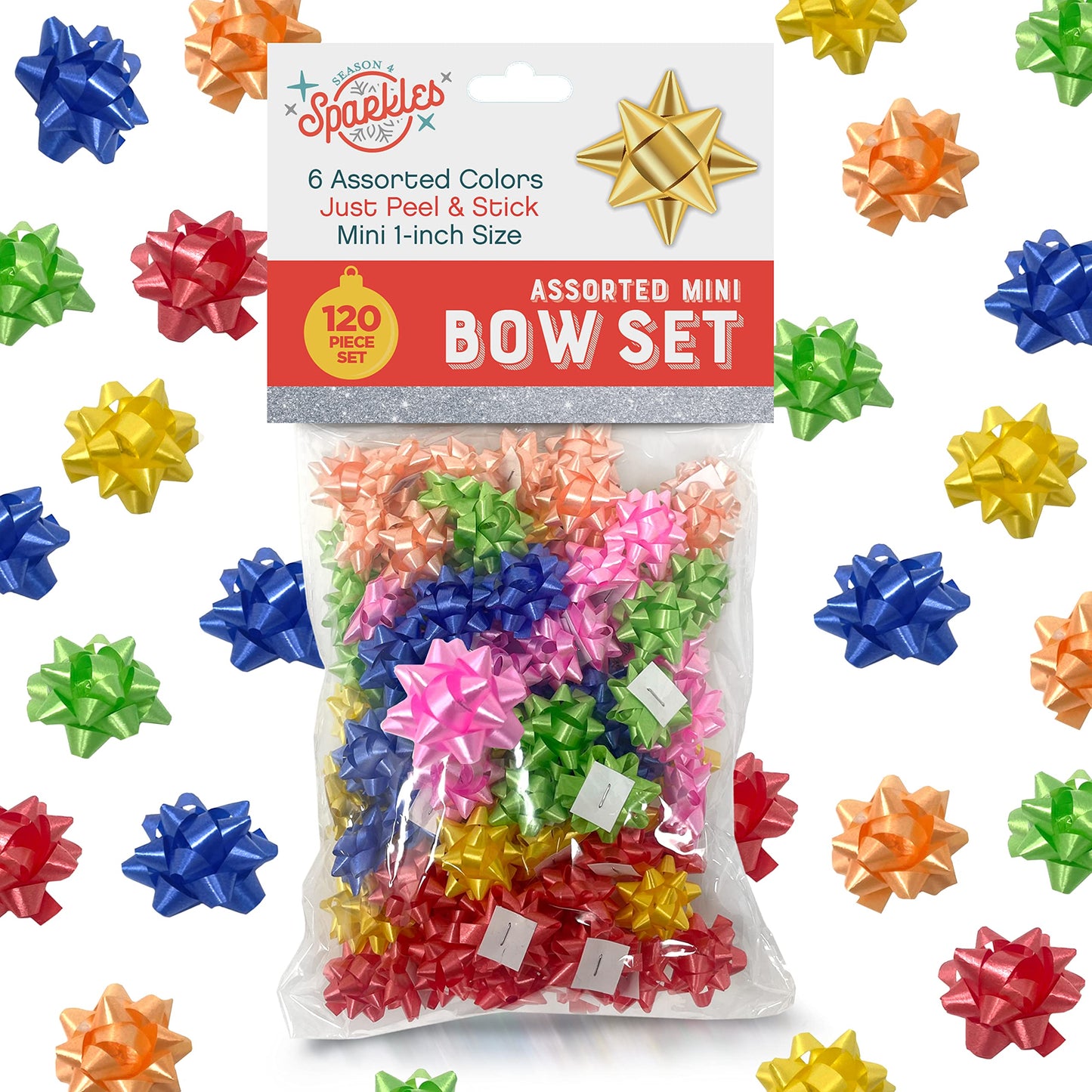 Ensemble de 120 mini nœuds assortis pour tous les jours