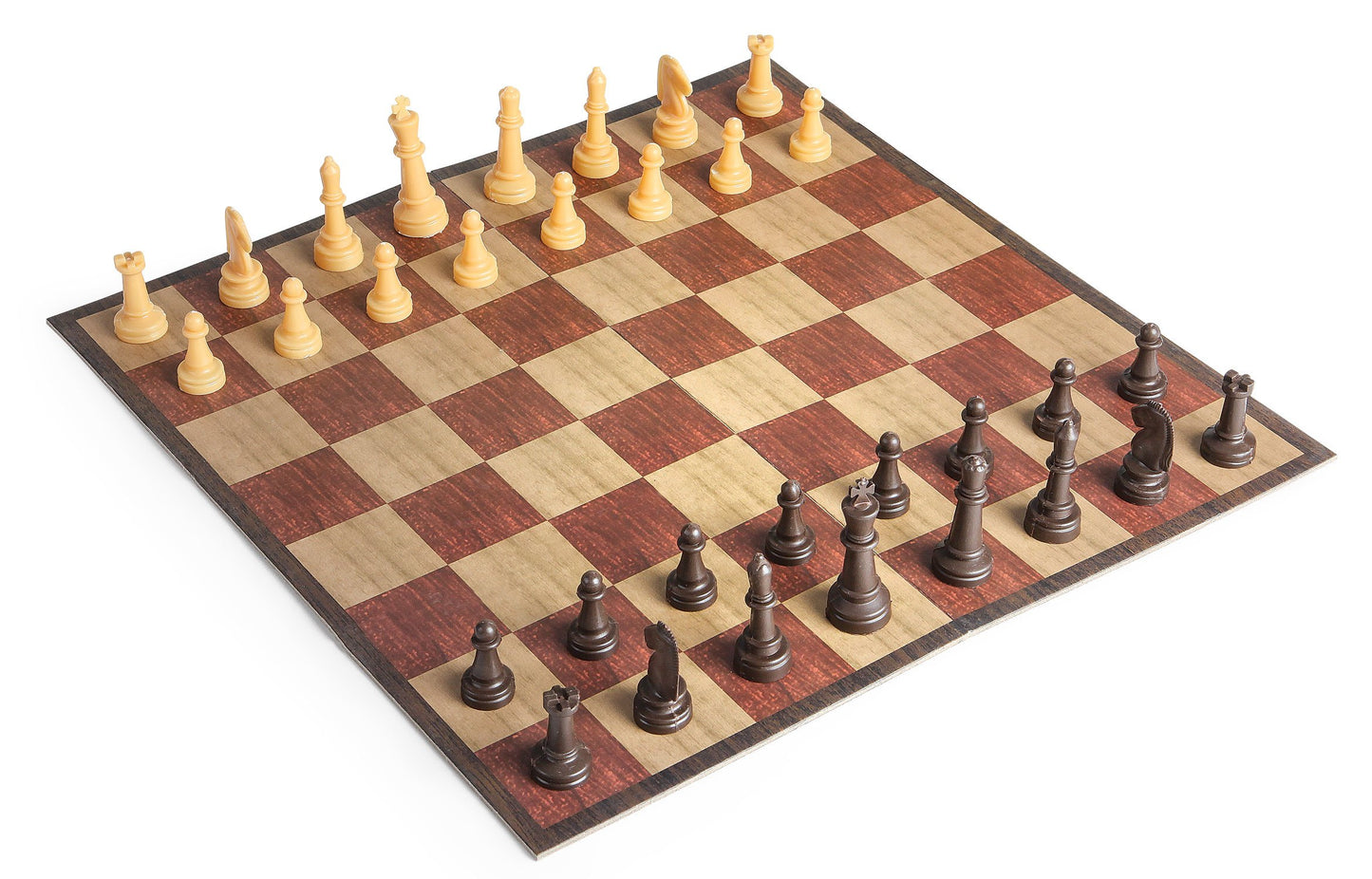 Travel Chess Set Game Compact Folding Board for Portable Play