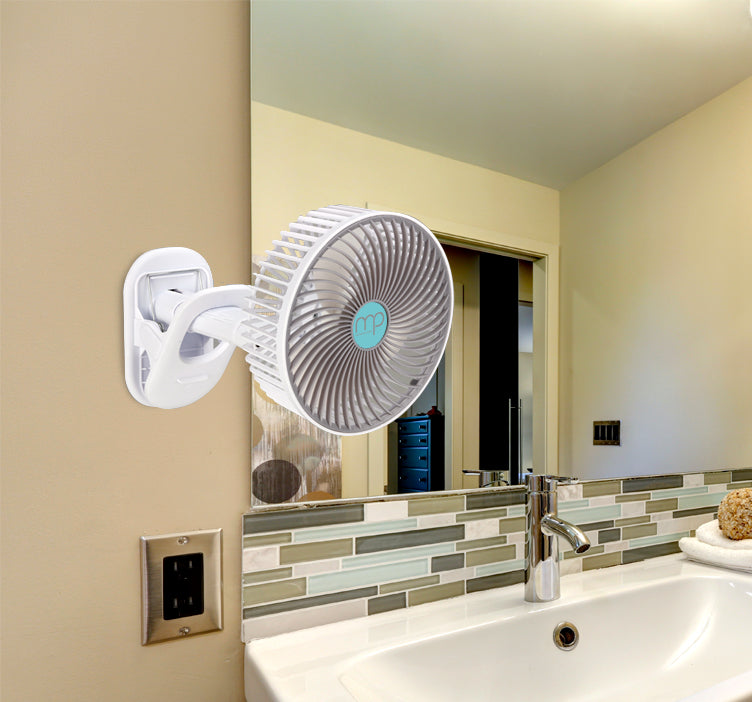 Portable USB Clip-On Fan with 3 Speeds and 4-in-1 Flexible Mount