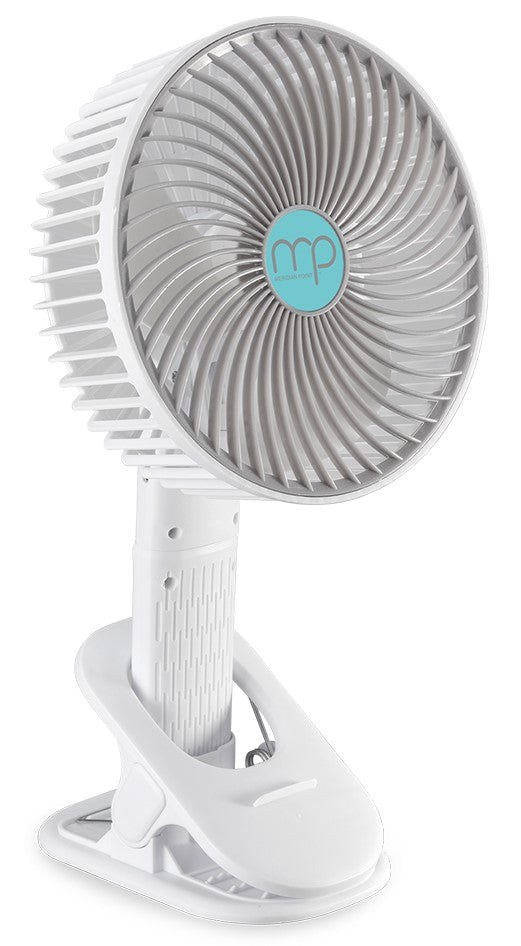 Portable USB Clip-On Fan with 3 Speeds and 4-in-1 Flexible Mount