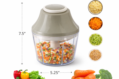 700ml Manual Press Vegetable Chopper with Container Onion Nut Food Cutter