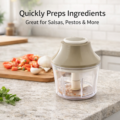 700ml Manual Press Vegetable Chopper with Container Onion Nut Food Cutter