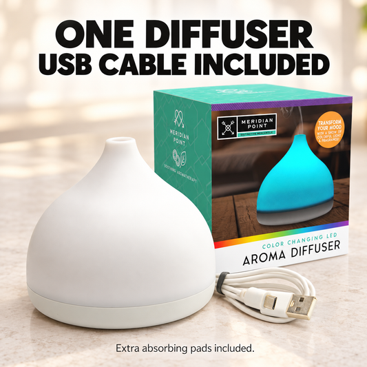 USB Powered LED Color Changing Essential Oil Aroma Diffuser with USB Cable and Absorbing Pads