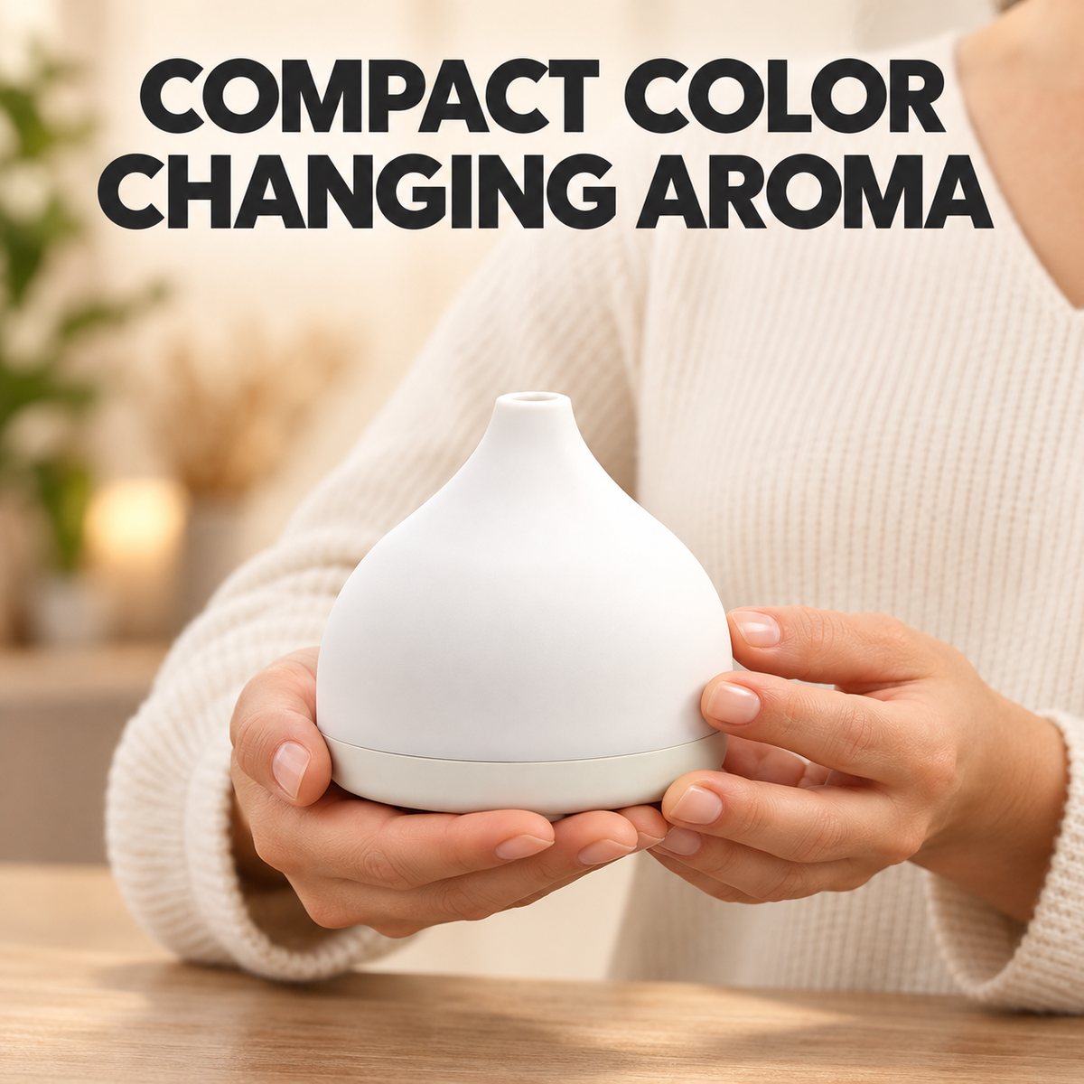 USB Powered LED Color Changing Essential Oil Aroma Diffuser with USB Cable and Absorbing Pads