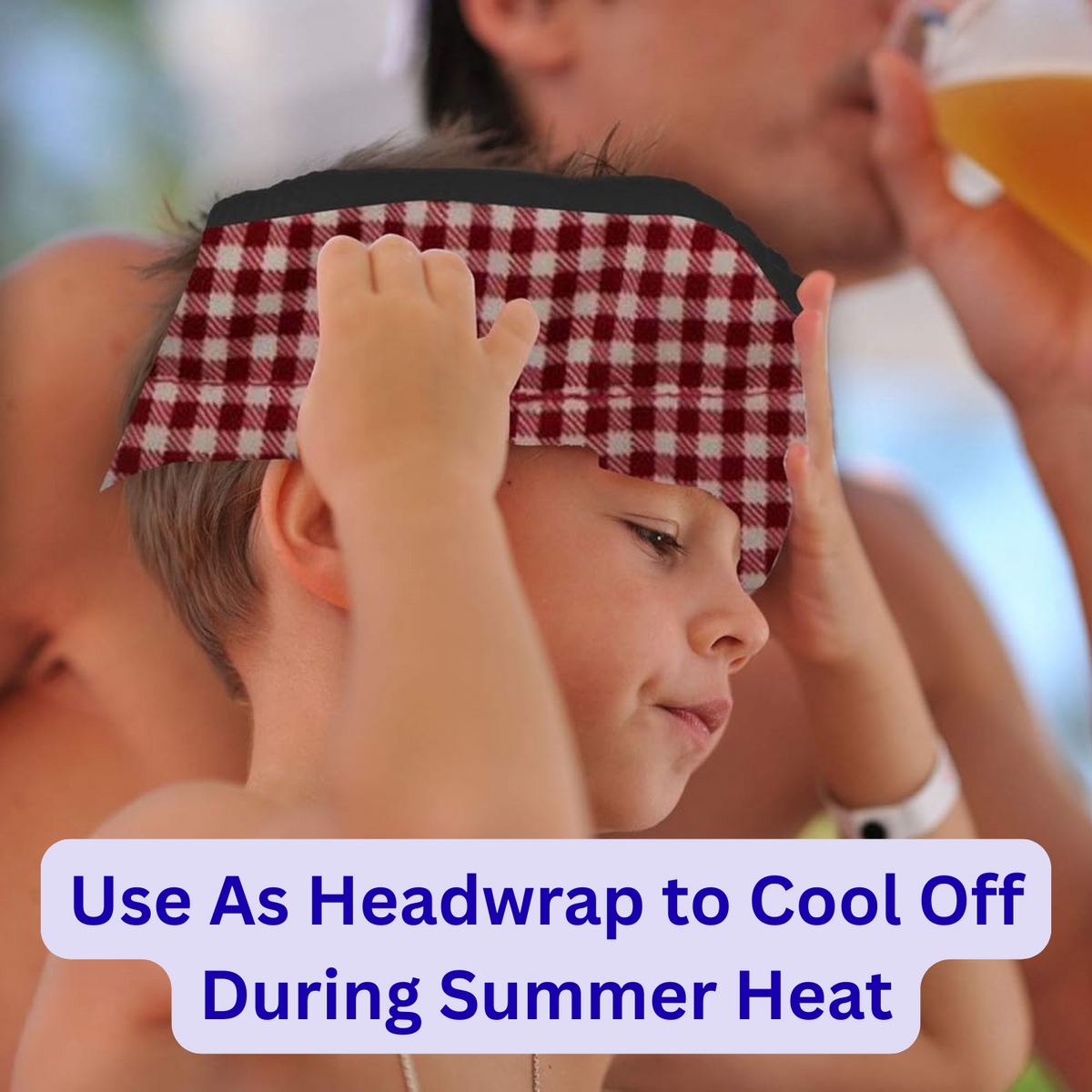 Cooling Neck Ice Pack  Wrap - 3 Piece Set Neck Coolers for Extremely Hot Weather