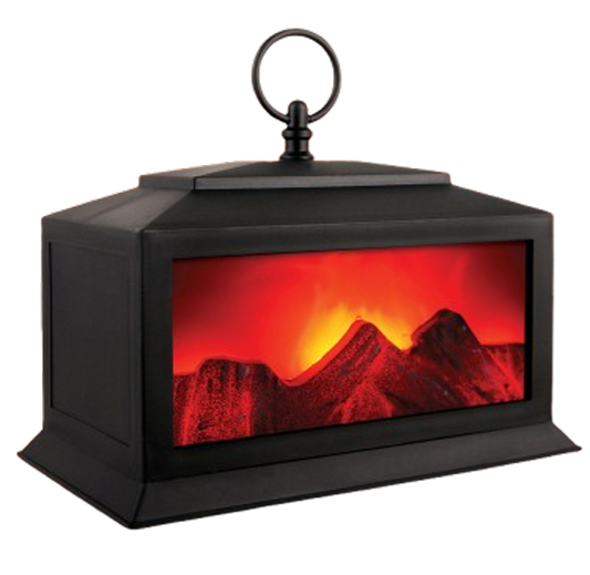 LED Fireplace Lamp – Flameless Glow Light for Cozy Ambience Indoors or Outdoors