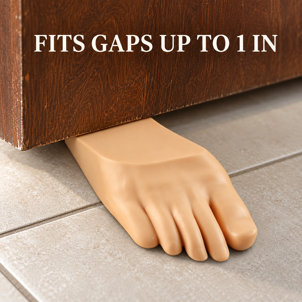 Foot Shaped Door Stop for a Playful Entryway. Funny Hilarious and Functional