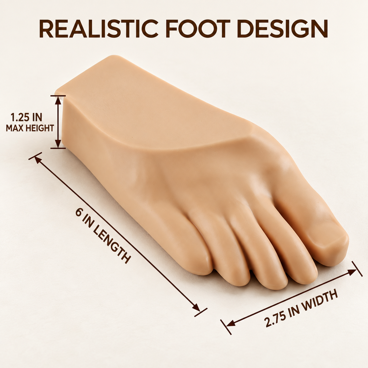 Foot Shaped Door Stop for a Playful Entryway. Funny Hilarious and Functional