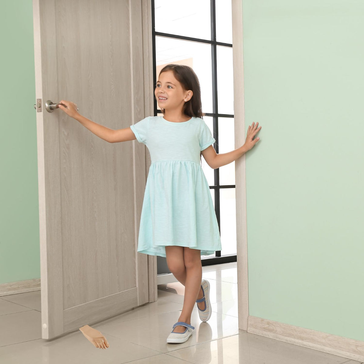 Foot Shaped Door Stop for a Playful Entryway. Funny Hilarious and Functional