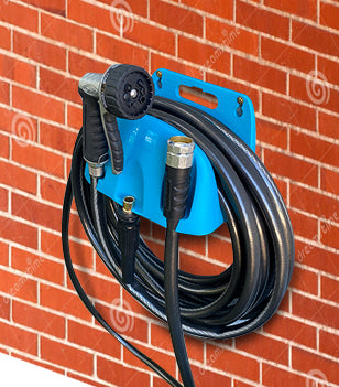 GARDEN HOSE ORGANIZER  - Durable Hose Holders for Outside with Mounting Capability, Water Hose Holder Accommodates Up to 150ft of 5/8" Hose, Compact Design 9.75" x 6" x 6.5"