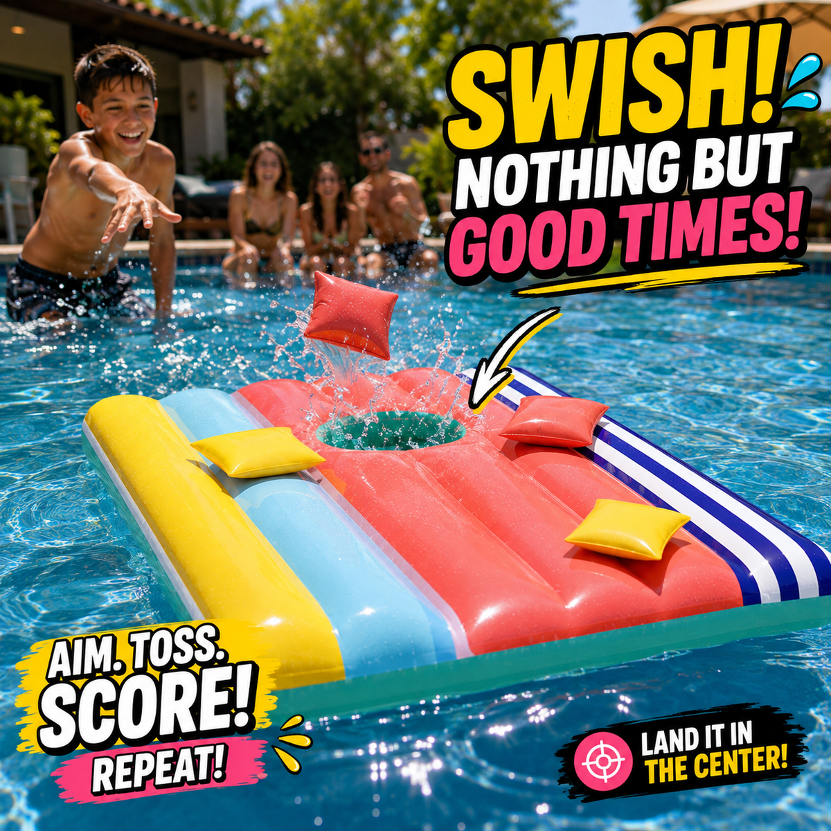 Inflatable Bean Bag Toss Game â€“ Floating or Ground Fun for All Ages