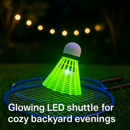 LED Badminton Set with Bright Lights for Nighttime Play – Durable & Easy to Assemble