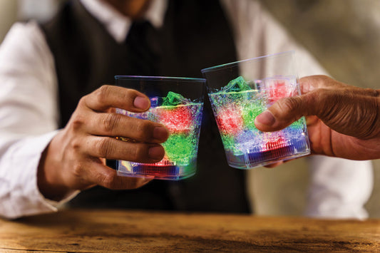 2 Pack 10 oz Light Up Color Changing Tumblers – Flashing Drink Cups That Glow When Filled