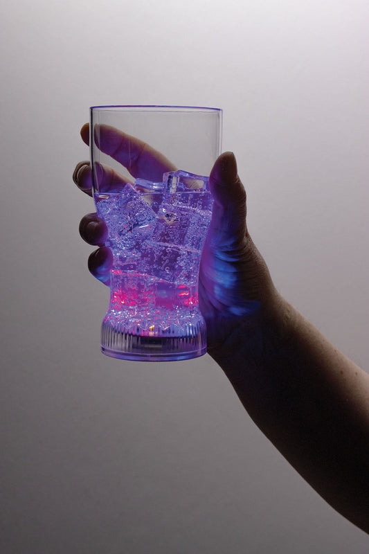 2 Pack Light Up Color Changing Tumblers – Flashing Cups That Glow with Your Drink, 12.5 oz