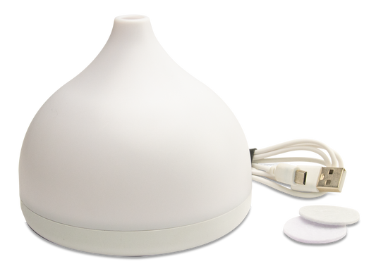 Color Changing Diffusers for Home - Portable  Aroma Difusor de Aromas with Multi-Colored Lights, USB Power Cable, Extra Absorbing Pads, 4.25” Dia. x 3.75” Unit