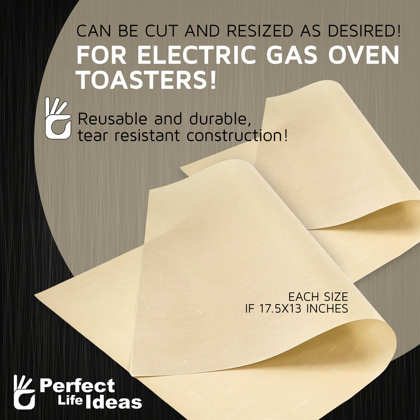 Non Stick Oven Spill Guard Stops Food Drippings Fall on Oven Floor, Forget Scrubbing Cleaning Messy Ovens, Re-sizable