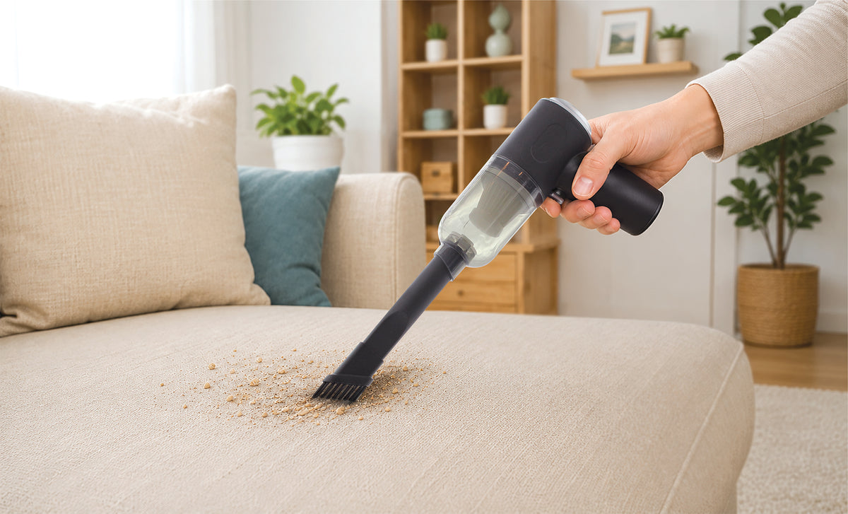 Handheld Portable Cordless 2 in 1 Rechargeable Vacuum and Blower with 3 Cleaning Attachments