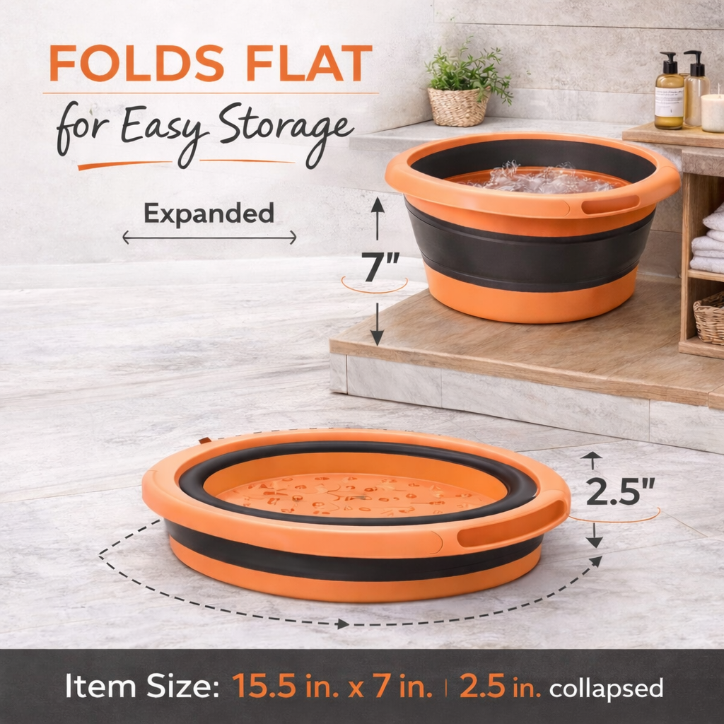 Collapsible Foot Spa Pedicure Gift Set