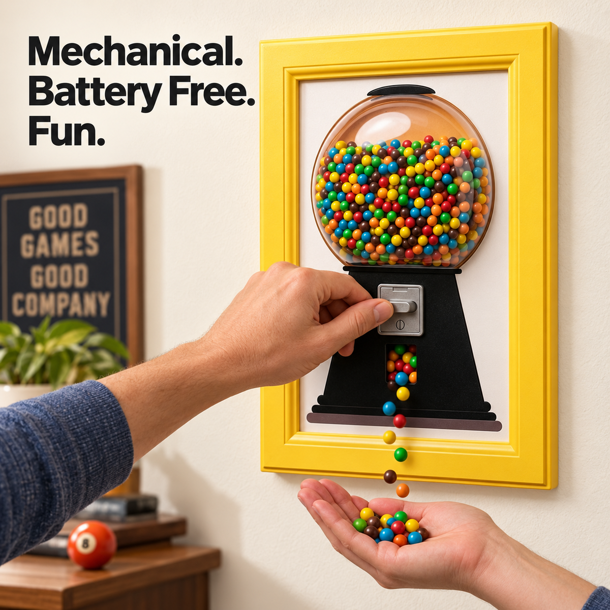 Wall Mounted Candy Dispenser Picture Frame Size 8.31 x 11.62 in
