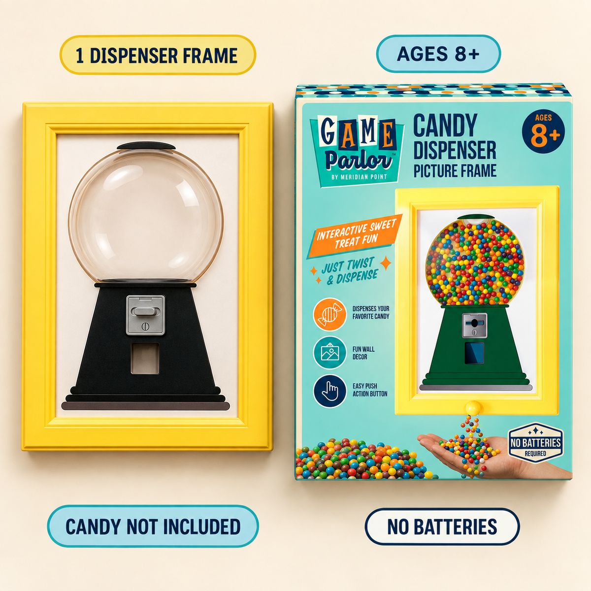 Wall Mounted Candy Dispenser Picture Frame Size 8.31 x 11.62 in