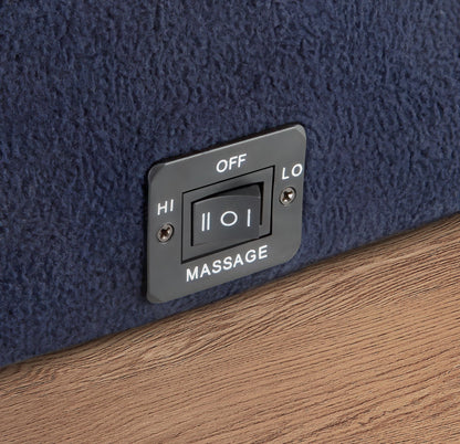 2-Speed Vibrating Neck & Back Pillow Cordless Chair Massager Battery Powered