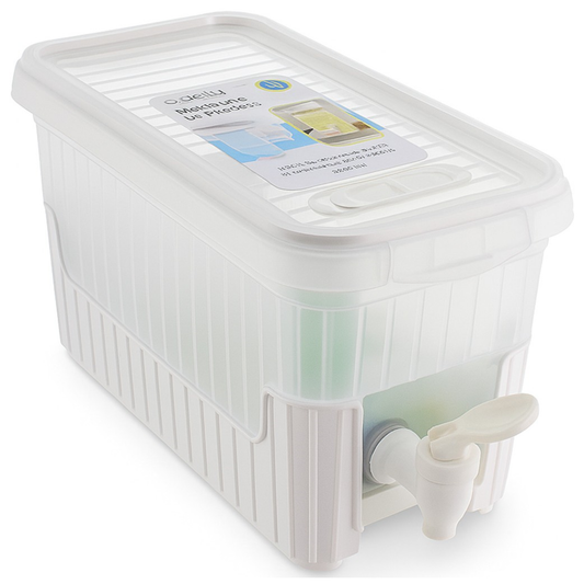 4L BPA Free Drink Dispenser w/ Spigot Fridge Juice Water Container